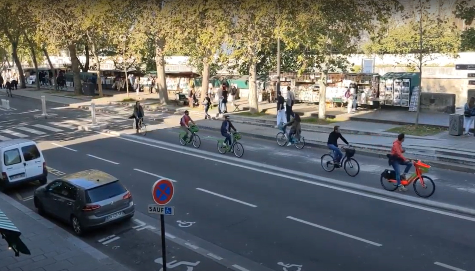 Syklister i Paris