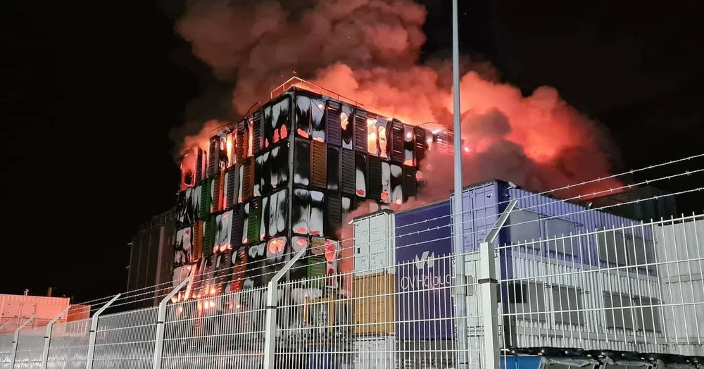 Brann i OVHs datasenter i Strasbourg